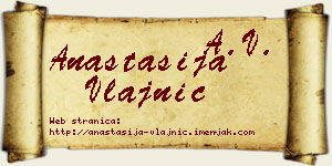 Anastasija Vlajnić vizit kartica